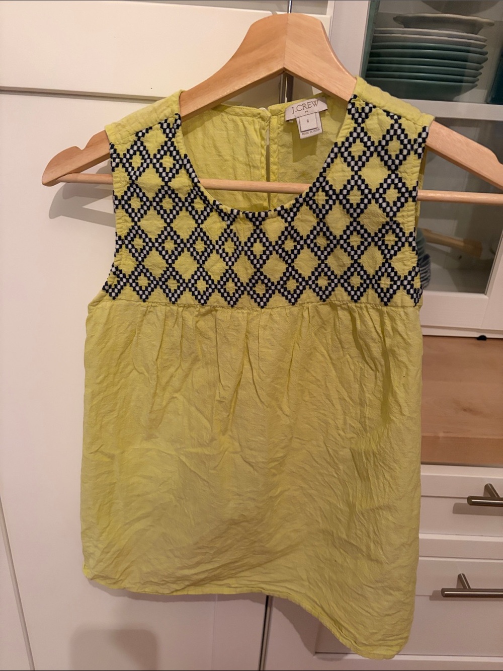 Blue and Yellow J C Factor Tank Size S